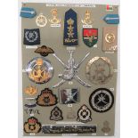 24 Items Of Insignia For Sultanate Of Oman display board with good tabulated display of metal and