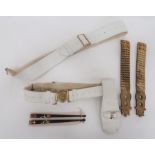 Small Selection of Guards Equipment consisting pair of Grenadier Guards Drum Major's sash sticks