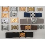 16 x Various Buckles And Belts buckles include anodised The Zambia Regiment ... Alloy The Malawi