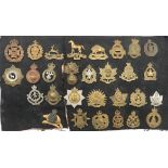 29 Canadian Cap Badges including brass KC Canadian Forestry Corps ... Brass Royal Canadian