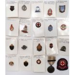 20 x Various Medical Orientated Lapel Badges gilt and enamel including National Hospital Service