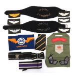 Small Selection Of Armbands And Badges including 2 x bullion embroidery Special Constable black