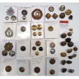 Selection Of Various Buttons And Badges buttons include RFC ... RAF ... Hertfordshire Rifle