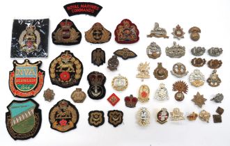 Selection Of Cloth And Damaged Badges including bullion embroidery, KC RN Officer ... Bullion