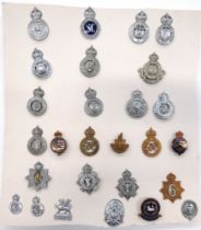 27 x Police Cap Badges Pre 1952 chrome KC include Hampshire Constabulary ... Essex