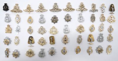 50 x Anodised Corps Cap Badges including QC Royal Military Police ... QC REME ... QC Intelligence