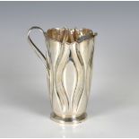 An unusual 925 sterling silver Italian cocktail pourer by Fratelli Cacchione, of Art Nouveau form