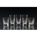 Seventeen Atlantis Crystal Arcadas pattern cut glass tumblers together with seventeen Arcadas