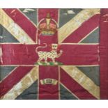 Coldstream Guards interest - A rare 18th century regimental silk colour, 3rd Company of the