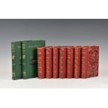 A set of seven hunting books illustrated by John Leach Bradbury Agnew & Co. 1858, comprising of Mr