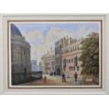 George Pyne (1800-1884) 'Brasenose Collage, Oxford,watercolour, framed and mounted5 7/8 x 8in. (15 x