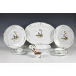 A modern A. Raynaud & Co porcelain "Si Kiang" pattern Limoges part dinner service with moulded