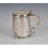 A large Victorian ovoid peg tankard, in the 17th century Scandinavian style Robert Hennell IV,