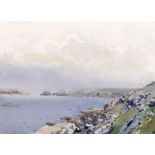 David K. Taylor (Australian, b.1941) 'Rocky Slopes, Adonis Headland, Sark'watercolour, signed