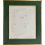 Pablo Ruiz Picasso (Spanish, 1881-1973) Profile of A Womandrypoint etching on heavy wove paper,