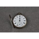 A Channel Islands silver cased open face fusee pocket watch, hallmarked London 1855, the gilt