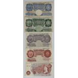British Banknotes -Bank of England - Britannia issues etc, to include Ten Shillings, Peppiatt,