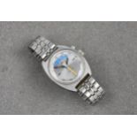An Aquastar Regate Yacht Timer automatic bracelet watch with 10 minute countdown function, 1970s,