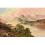 Francis E. Jamieson, pseudonym Montgomery Ansell (British, 1895-1950), Highland Loch Scene, oil on