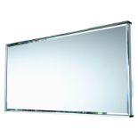 A large rectangular Glass Italia Mirror Prism, made in Italy by designer Tokujin Yoshioka, a