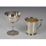 An Edwardian silver champagne bowl, Fenton Brothers Ltd., Sheffield 1911, 4¾in. (12cm.) high;