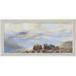 Clifford George Blampied (Jersey, 1875-1962), Moorland landscape, watercolour, signed lower right,