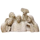Kenneth Hughes (British, 1922-2000), Plaster maquette for a sculpture depicting the French political