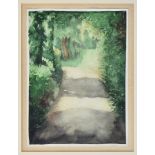 Attributed to Edmund Blampied RE (Jersey, 1886-1966), A Country Lane, watercolour, unsigned, framed,