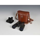 A pair of Mamiya 7x50 Binoculars, Field 7.1 Degrees, cased, together with a Nikon Sportstar