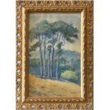 John Hobson Nicholson RI (British, 1911-1988), Pine Trees, watercolour, signed lower right, framed