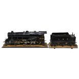 A 3½in. live steam LMS Stanier Class 4-6-0 locomotive and tender, in lined black livery, with