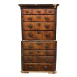 George I secretaire chest on chest, for restoration,