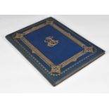 Caledonian Railway interest - A exceptionally fine tooled leather-bound illuminated album, the cover