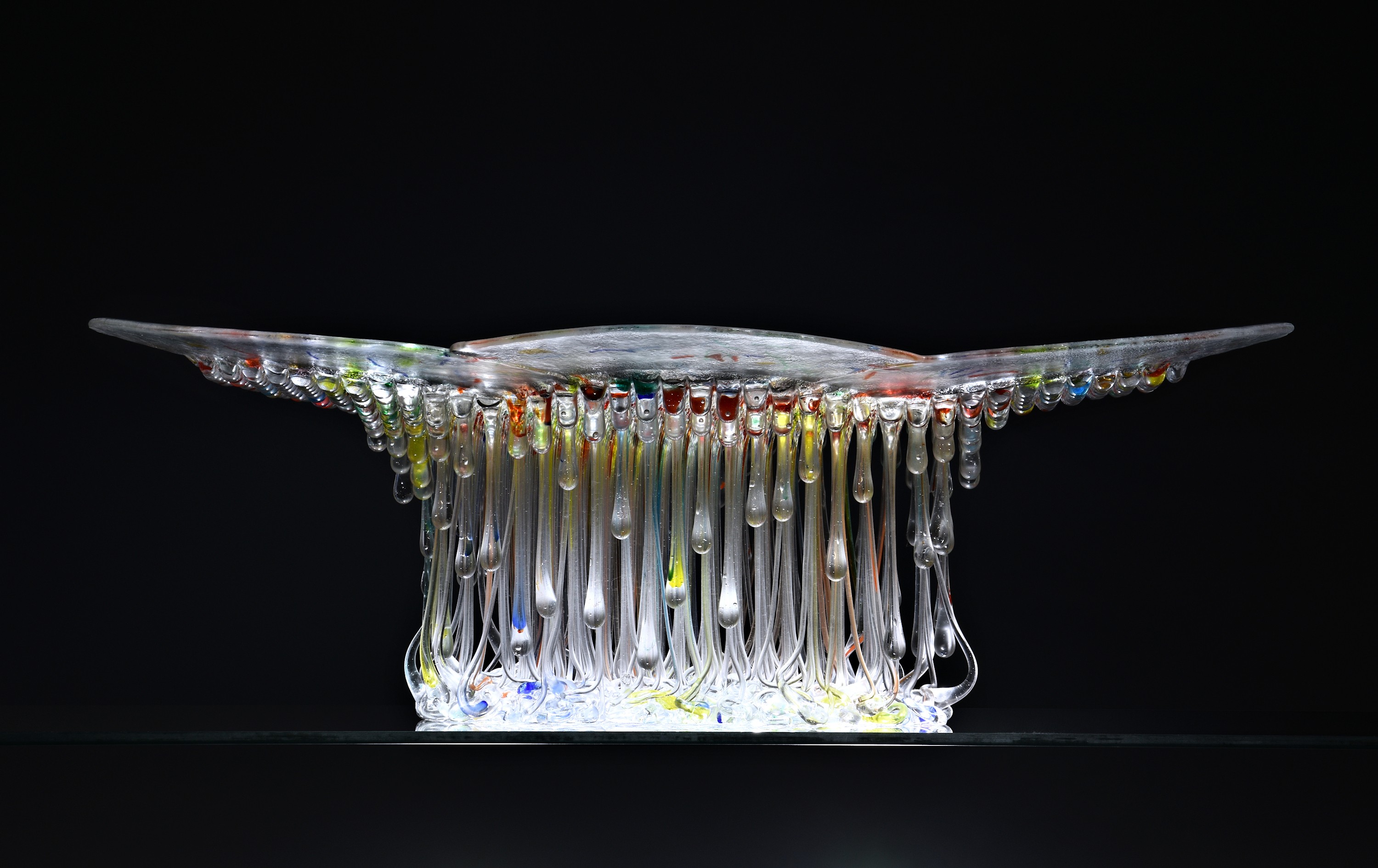 Daniela Forti (Italian, b.1960) - an extraordinary 'Meduse' Series vetrofusione glass sculpture, the