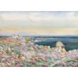 William John Caparne (British, 1855-1940), 'Sea Pink and Sea Purple', watercolour, heightened with
