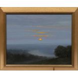 John Foulger (British, 1943-2007), “Twilight, Richmond Hill”, oil on hardboard, signed lower