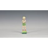 A Royal Worcester Days of the week figure, No.3281, Friday's child is loving and giving (boy with