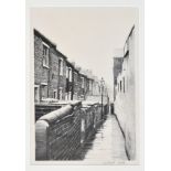 Stuart Walton (British, b.1933), Back of Terraced Houses, lithograph, signed and dated '73 in