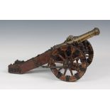 A very good bronze saluting cannon, probably 19th century, in the 17th century style, with