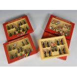 Four boxed Britains Metal-Models hand painted soldier sets comprising a Royal Marine Colour Party