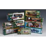 A collection of various boxed Corgi Eddie Stobart vehicles to include Scania Topline Curtain side