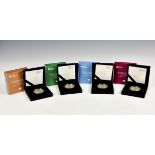 Numismatics interest - The Royal Mint 'The Tower of London' Coin Collection comprising four boxed £5