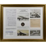 Royal Mint - Concorde A Supersonic Era Montage, a framed and glazed montage commissioned by the