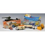 A large collection of vintage playworn loose Matchbox and other die-cast vehicles together with a