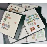 Philately interest - Five Worldwide stamp binders to include Singapore, Aland, Greenland, Iceland,