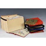 Philately interest - A large collection of Worldwide stamps contained in seven binders, two albums