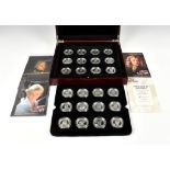 Numismatics interest - Royal Mint - Twenty Four (24) Silver Proof £5 Crown collection "Great