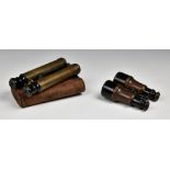 A pair of WWI British Army Mk.V binoculars with broad arrow, serial number 66061, together with a