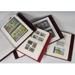 Philately interest - Stanley Gibbons / four Jersey stamp albums to include mint 1940's Occupation