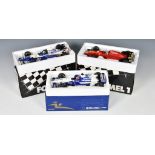 Three boxed 1:18 scale Minichamps F1 Racing Cars to include BMW FW23 J. P. Montoya 2001; Formel